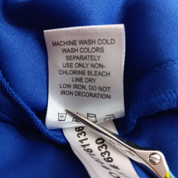 ROAMAN'S Beaded Dressy Blouse Top Cami 36W 4X Royal Blue Career‎ Office Event - Picture 9 of 10